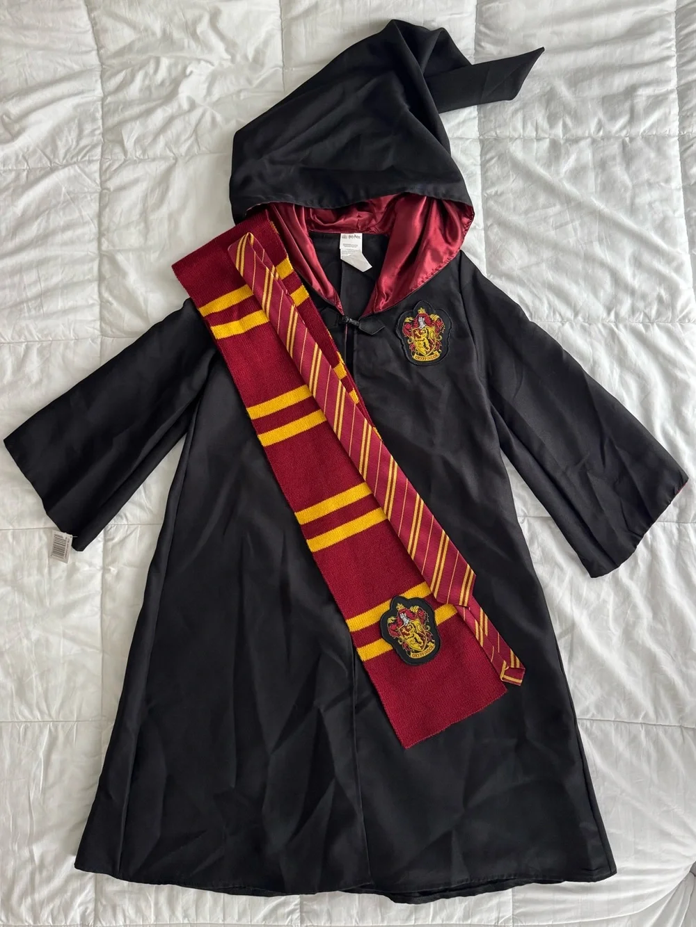 Gryffindor Robe Costume with Scarf and Tie - Size 10-12